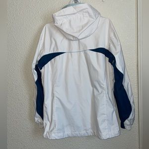 COLUMBIA WATERPROOF JACKET WITH HOOD SMALL WHITE